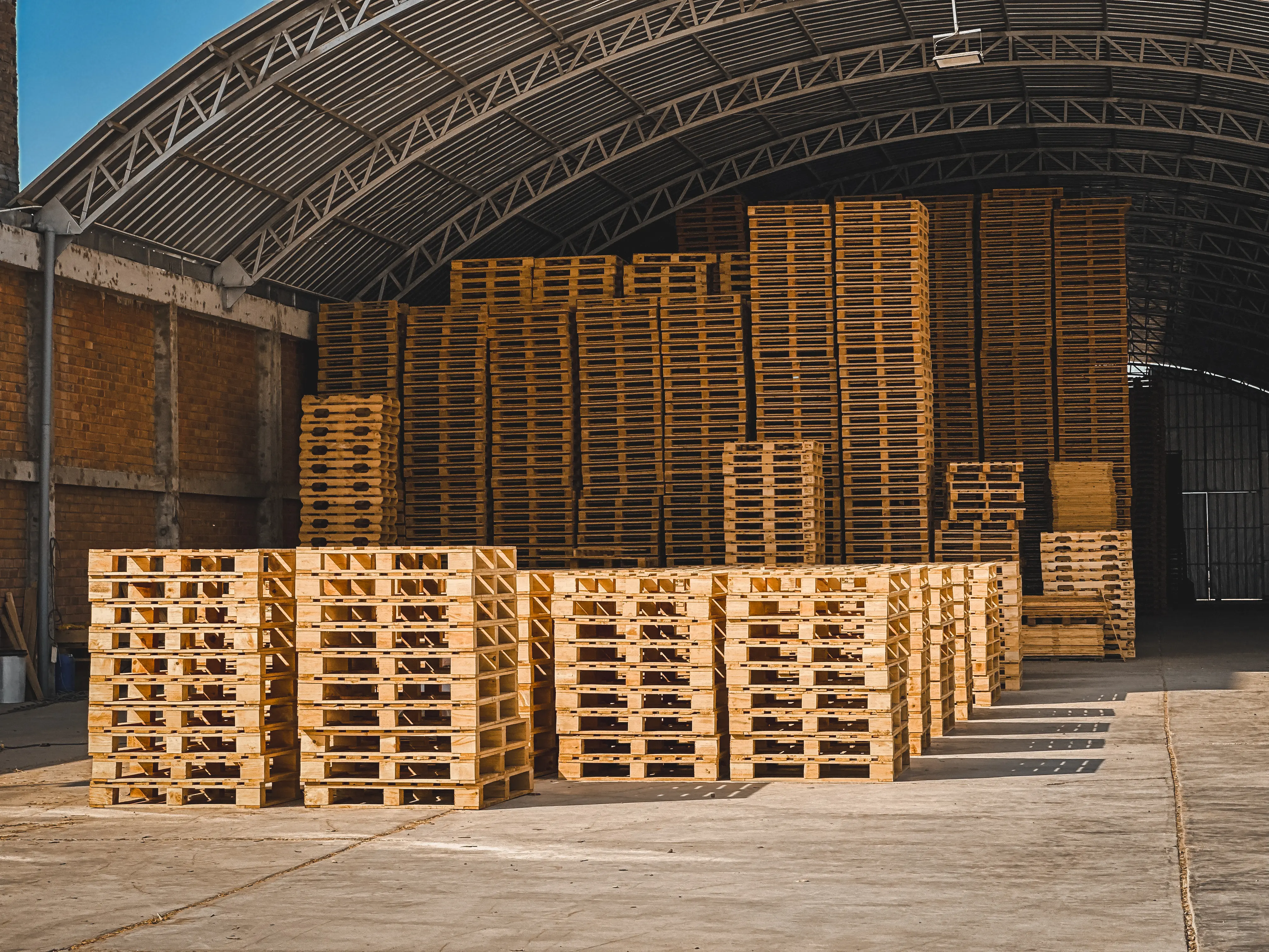 pallets de madera de la empresa ya fabricados